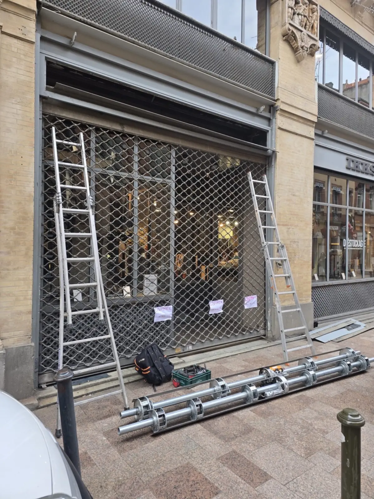 Fabrication rideau métallique industriel Fouquenies